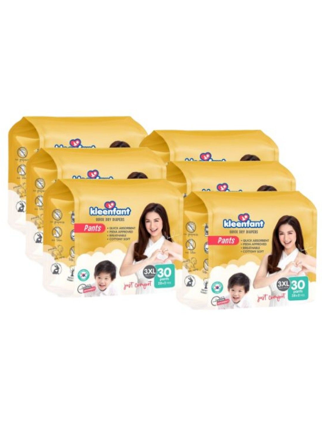 Kleenfant Diaper Pants XXXL (30 pcs x 6 pack) (No Color- Image 1)