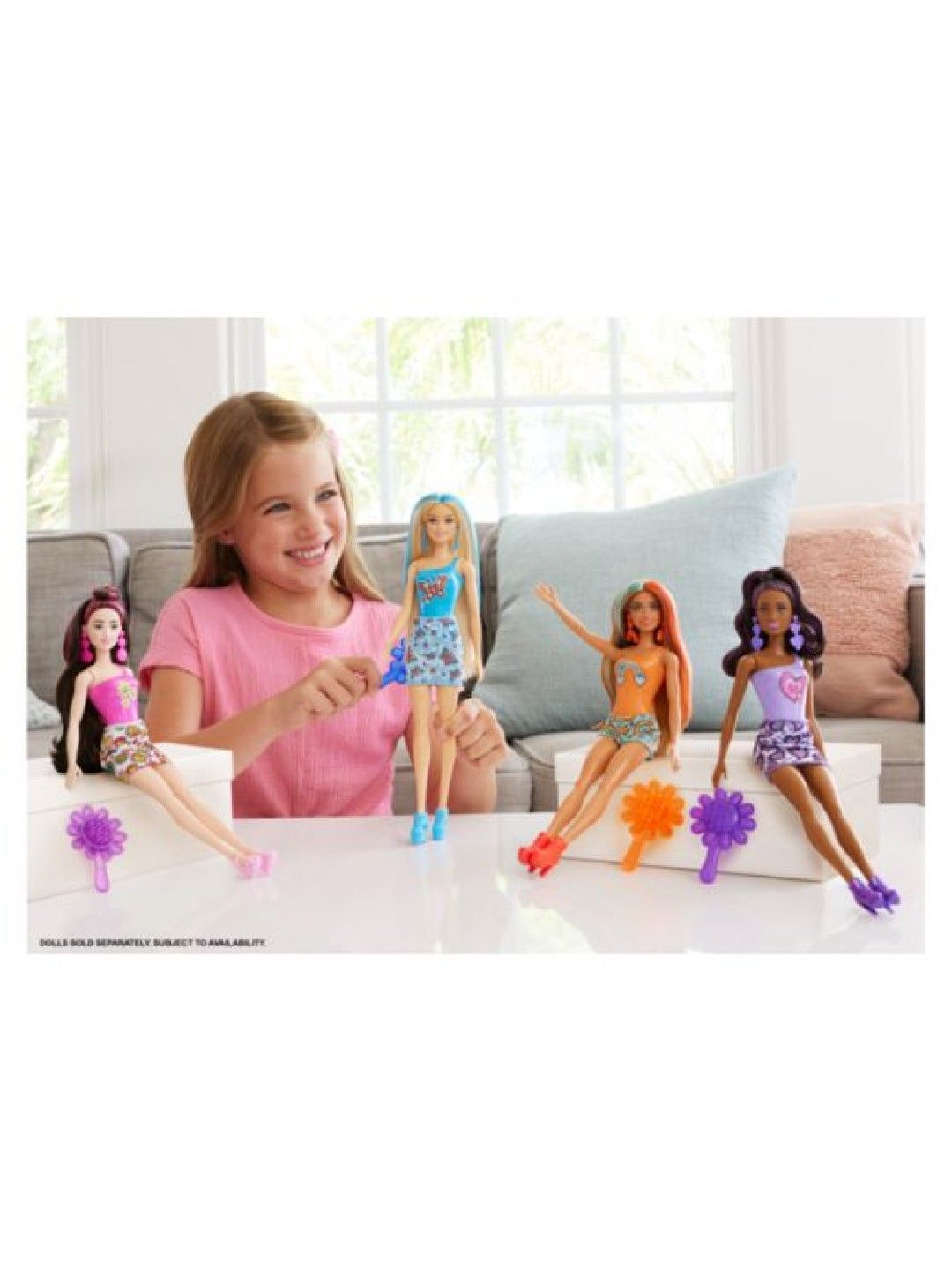 Barbie Color Reveal Rainbow-inspired Series Doll & Accessories With 6 Surprises (No Color- Image 3)
