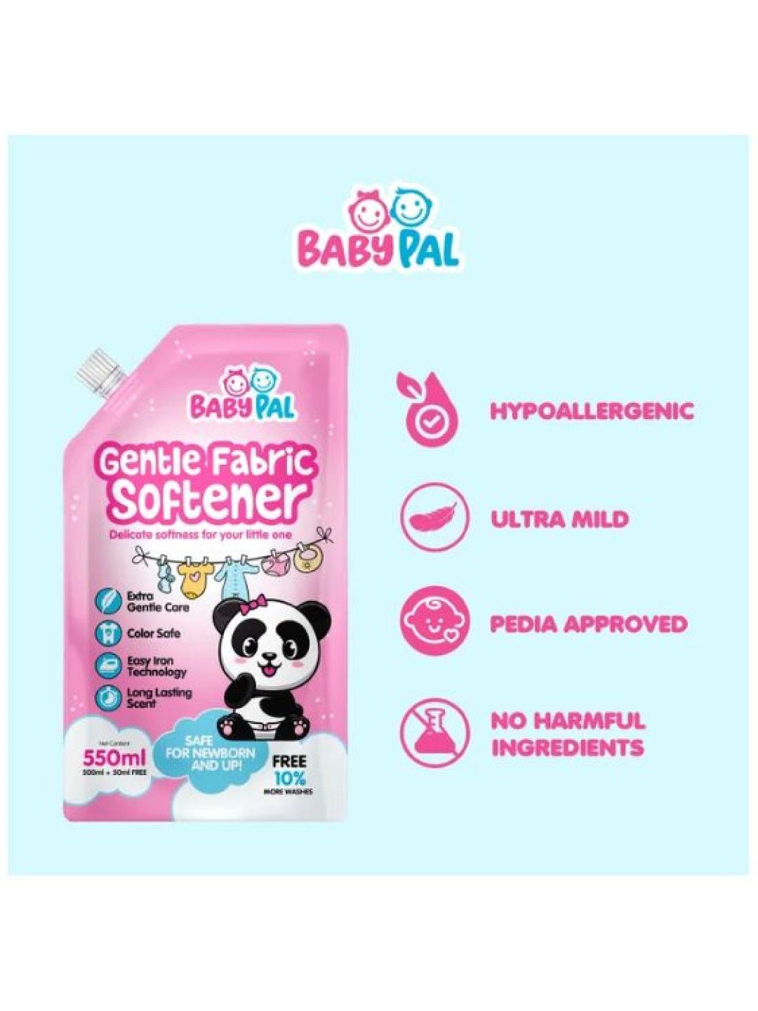 BabyPal Gentle Fabric Softener (550ml) (No Color- Image 2)