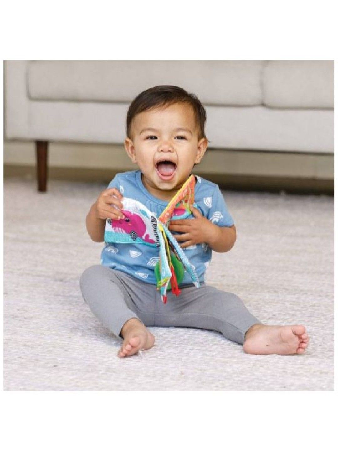 Infantino Link & Squeak "Ocean" Crinkle Book (No Color- Image 2)