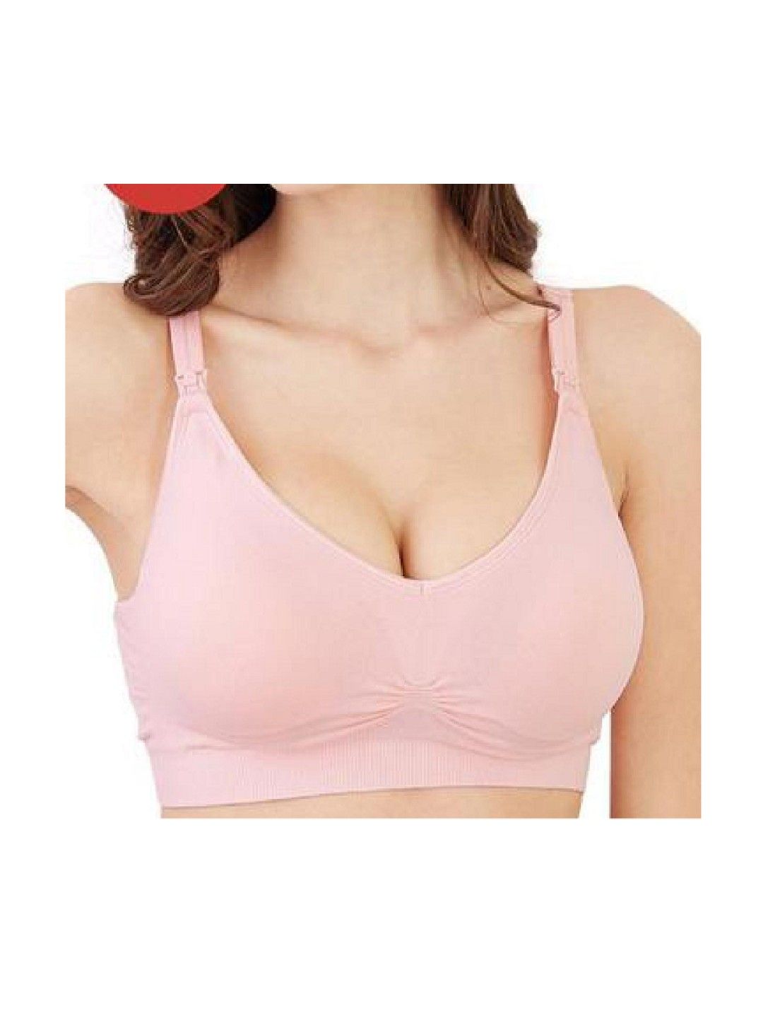 Mamaway (CLEARANCE) Responsive Antibacterial Seamless Maternity Nursing Bra - Pink (No Color- Image 2)
