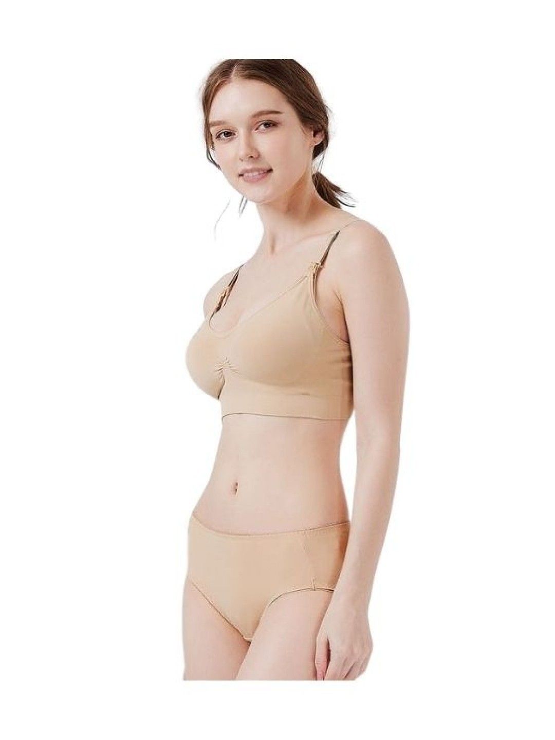 Mamaway (CLEARANCE) Ultra Breezy Seamless Maternity & Nursing Bra - Nude (No Color- Image 2)