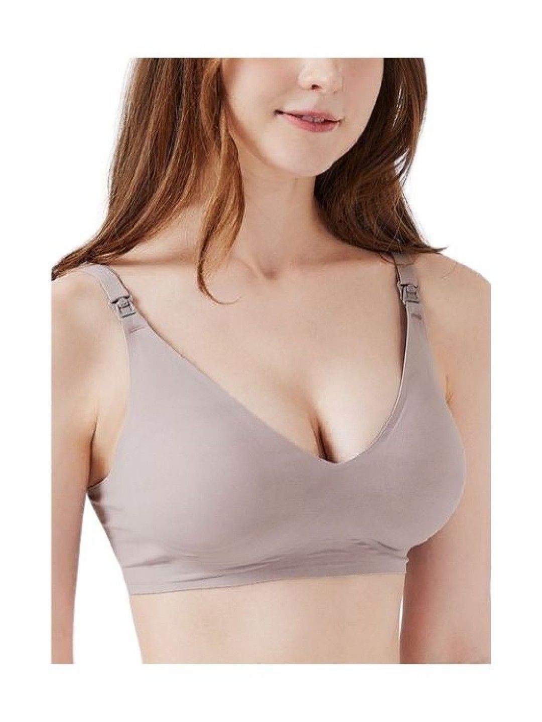 Mamaway (CLEARANCE) Ultra Silky Seamless Maternity & Nursing Bra - Lilac (No Color- Image 2)