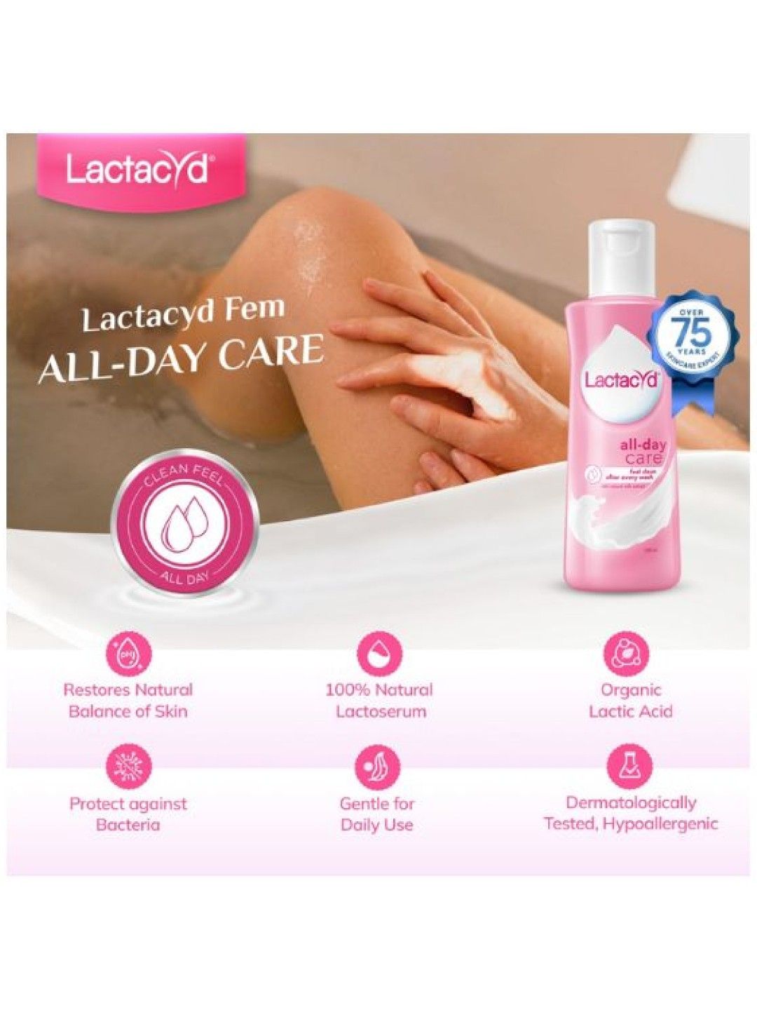 Lactacyd Femme Feminine Wash All Day Care (250ml) (No Color- Image 2)