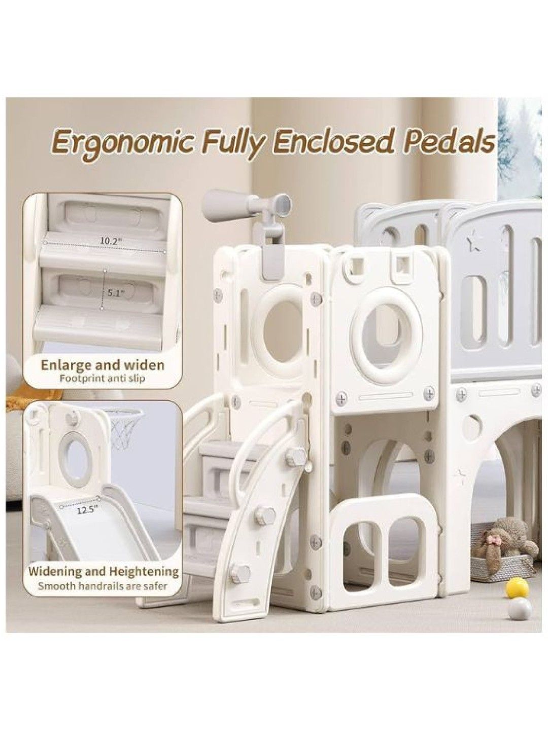 QT Hub Amaris Tunnel Playground - White (No Color- Image 2)