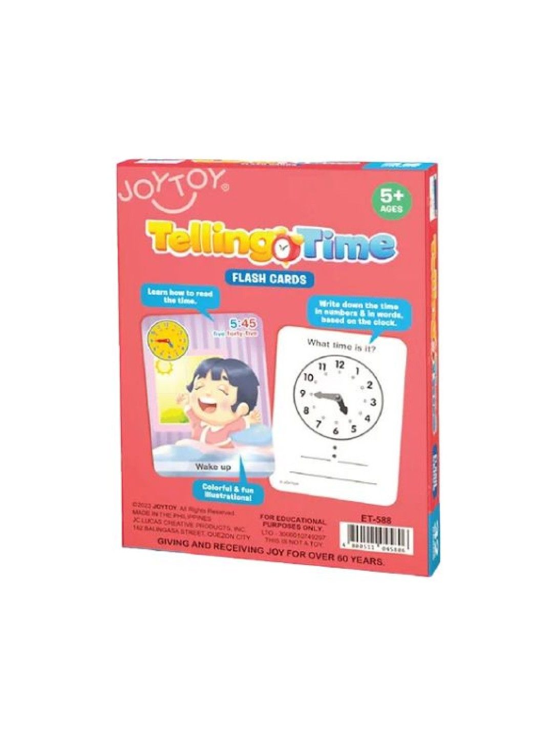 Joytoy Telling Time Flash Cards (No Color- Image 2)