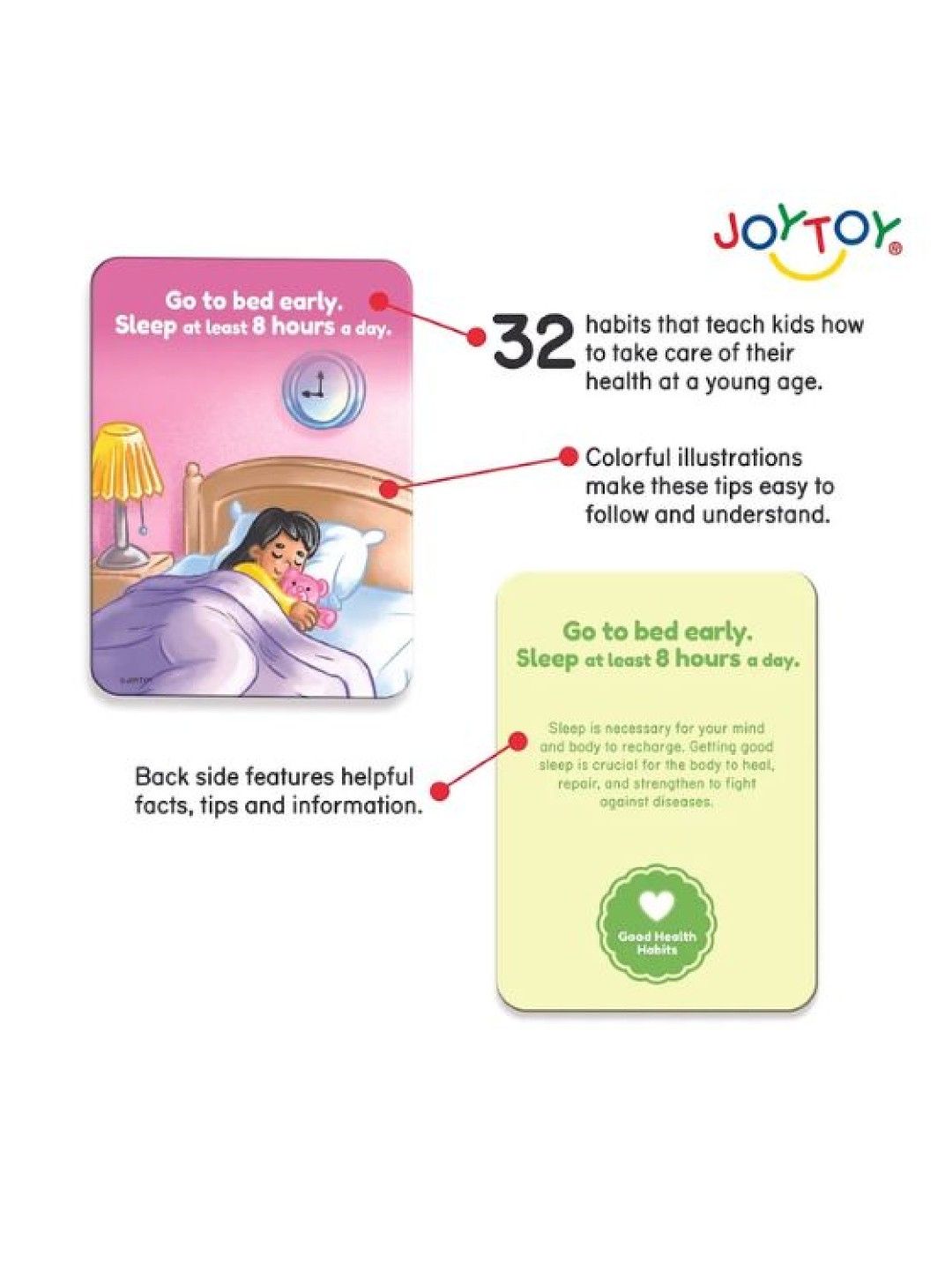 Joytoy Good Health Habits Flash Cards (No Color- Image 2)