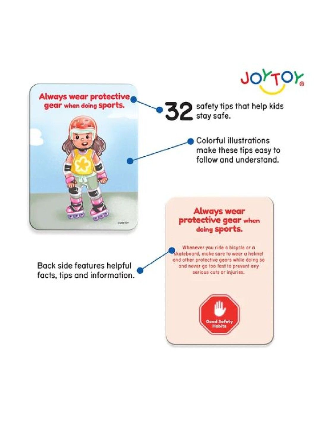 Joytoy Good Safety Habits Flash Cards (No Color- Image 2)