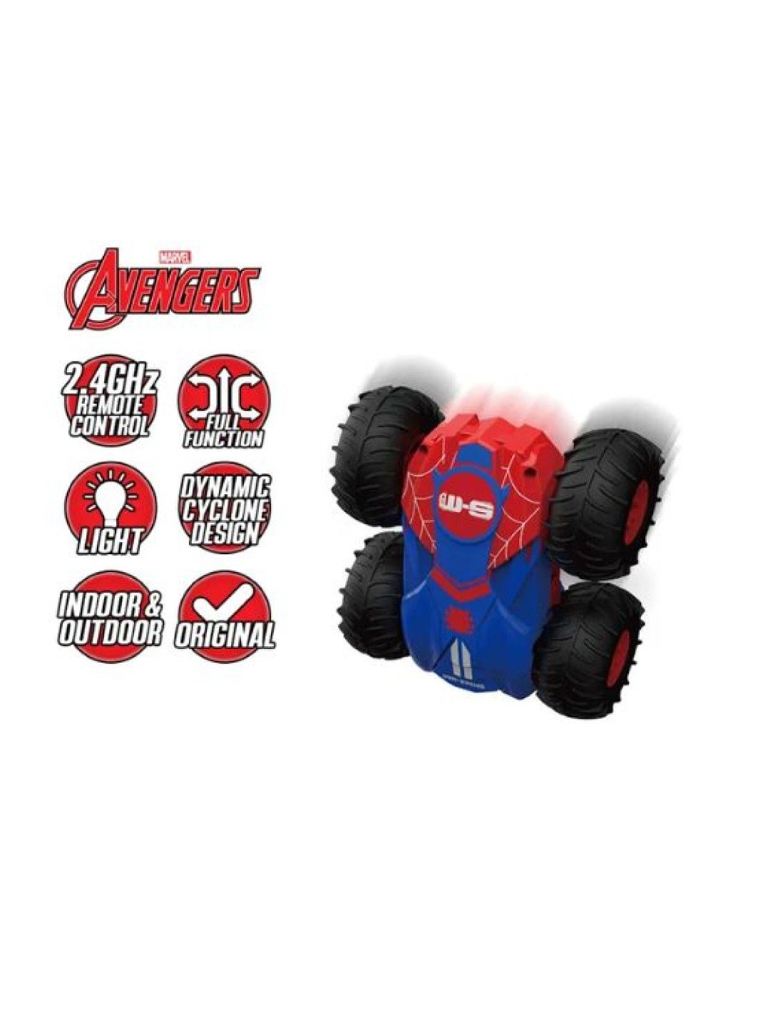 Marvel Original Spider-Man Full-Function Cyclone Micro Remote Control Car (2.4GHz) (No Color- Image 2)