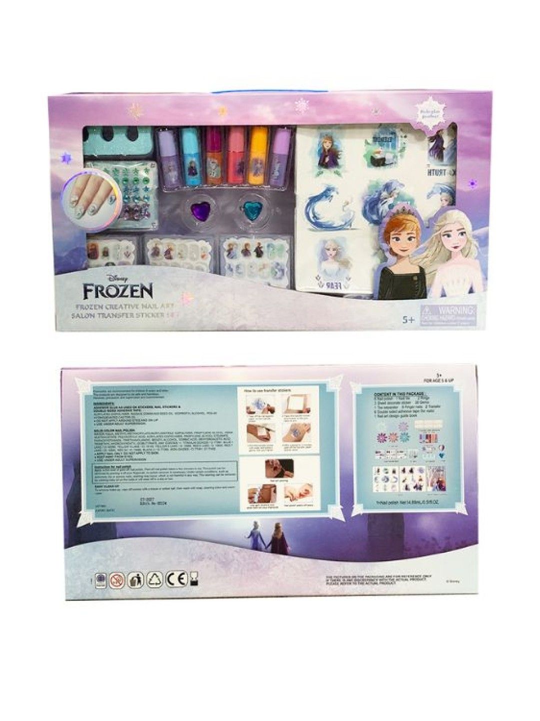 S&Li Cosmetics Disney Frozen Original - Creative Nail Art Salon Transfer Sticker Set (No Color- Image 4)