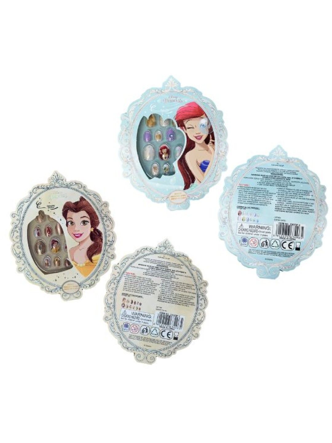 S&Li Cosmetics Disney Princess Origianl - Glitter Press On Nail Set (No Color- Image 2)