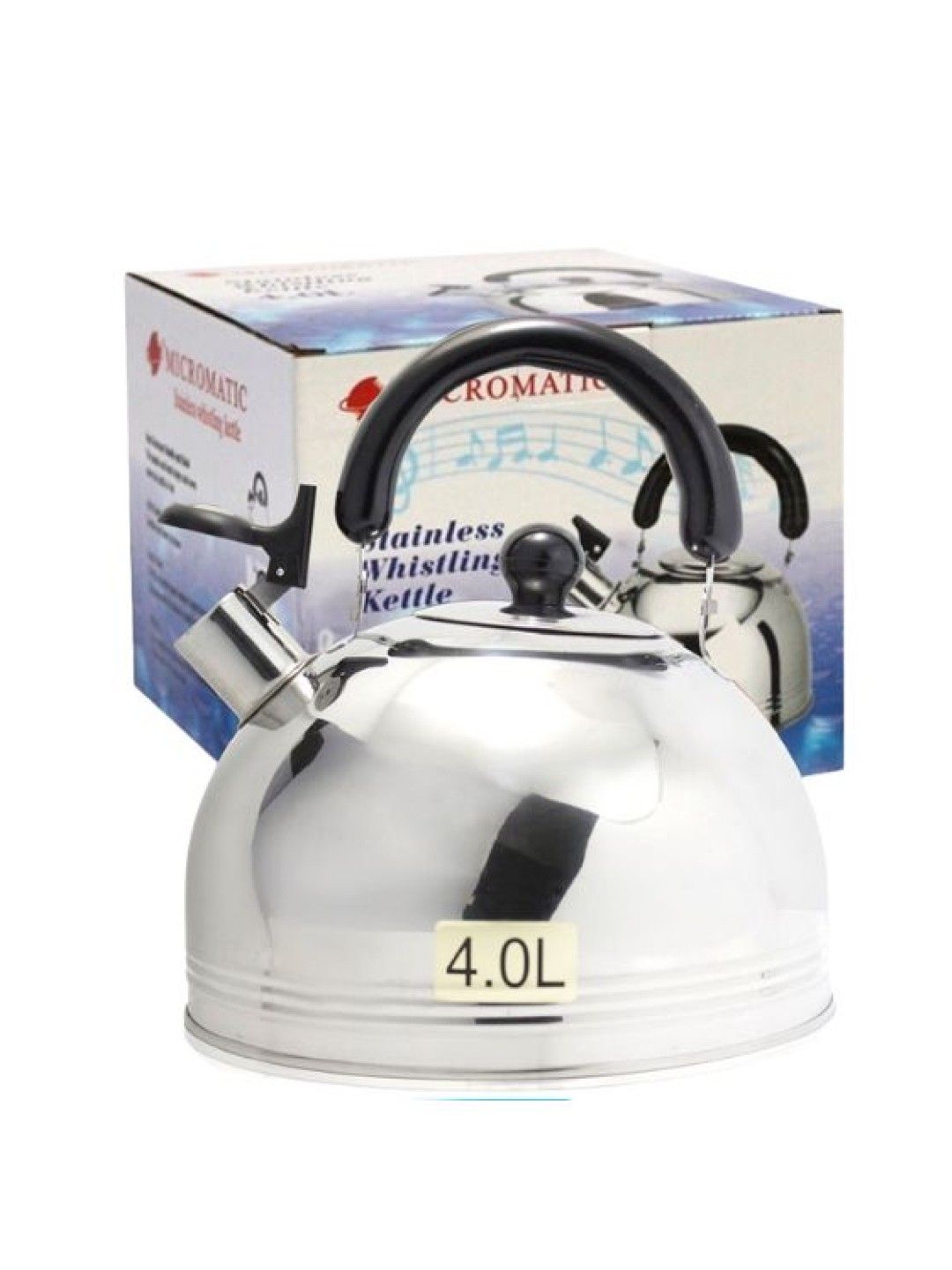 MICROMATIC MK-40 Stainless Steel Whistling Kettle 4.0L (No Color- Image 2)
