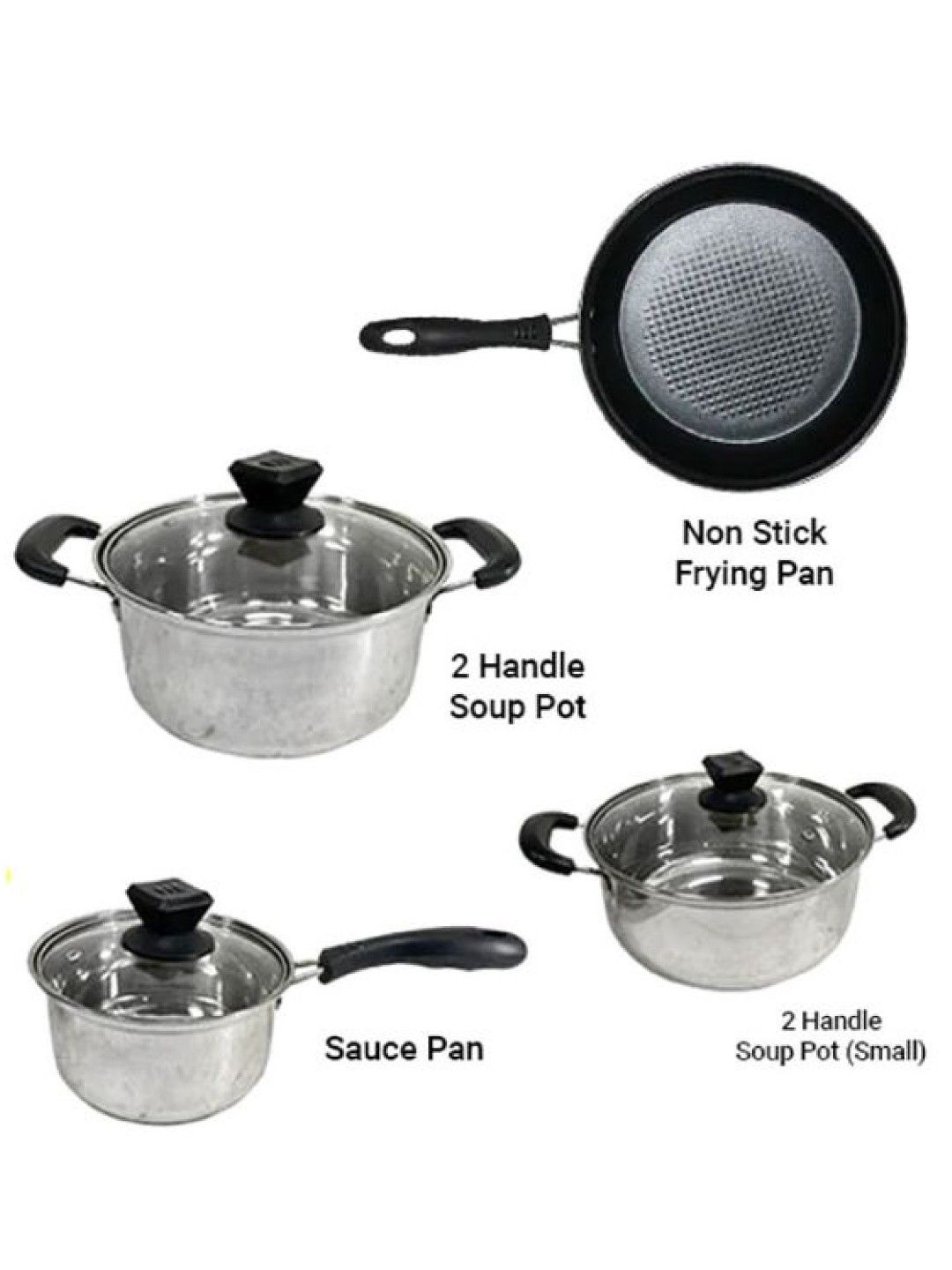 MICROMATIC MC4SET High Quality Stainless Steel Cookware 4pcs Set (No Color- Image 2)