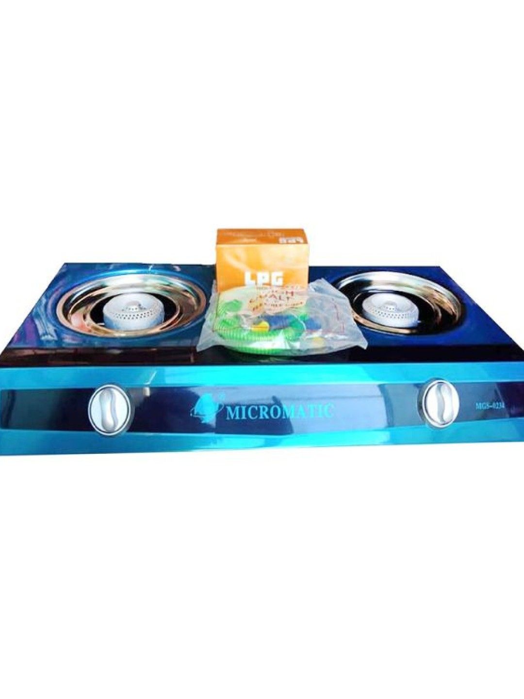 MICROMATIC MGS-0234 Double Burner Gas Stove Stainless Steel (No Color- Image 2)