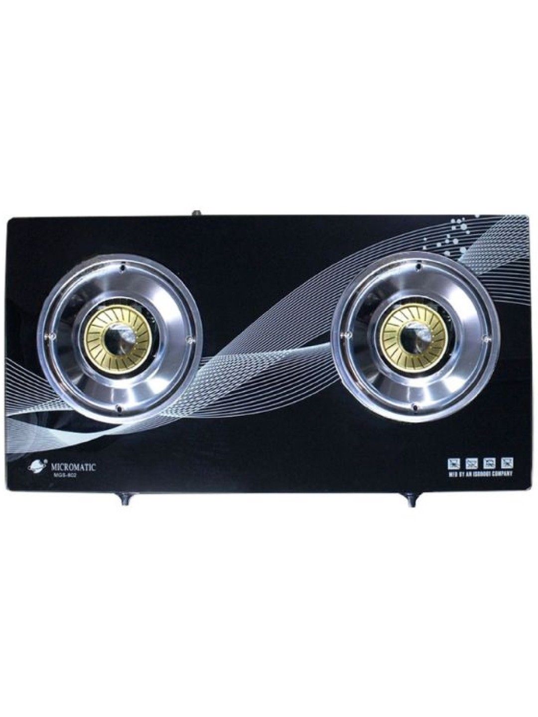 MICROMATIC MGS-802 Double Burner Glass Top Gas Stove (No Color- Image 2)