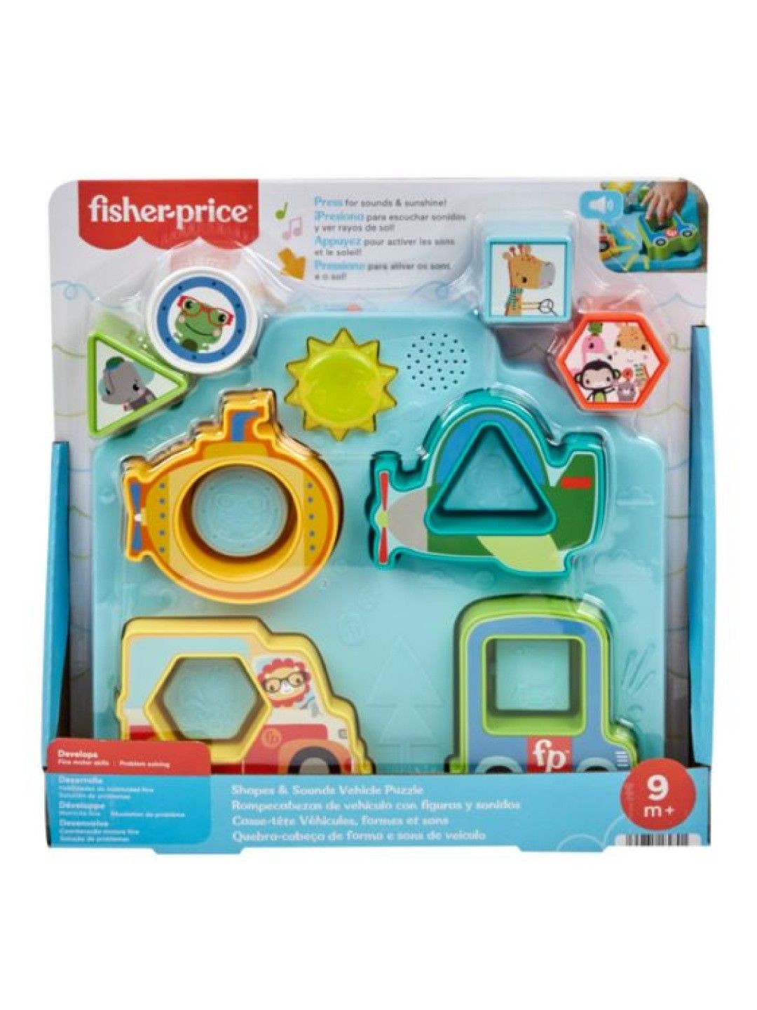 Fisher Price Shapes & Sounds Vehicle Puzzle (No Color- Image 2)
