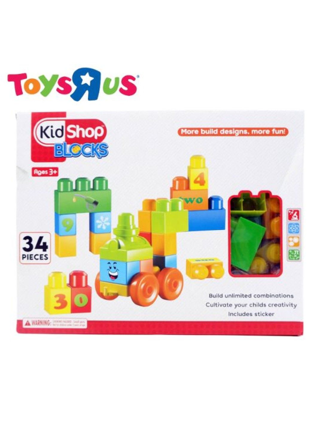 Toys R Us KidShop Blocks 34pcs (No Color- Image 2)