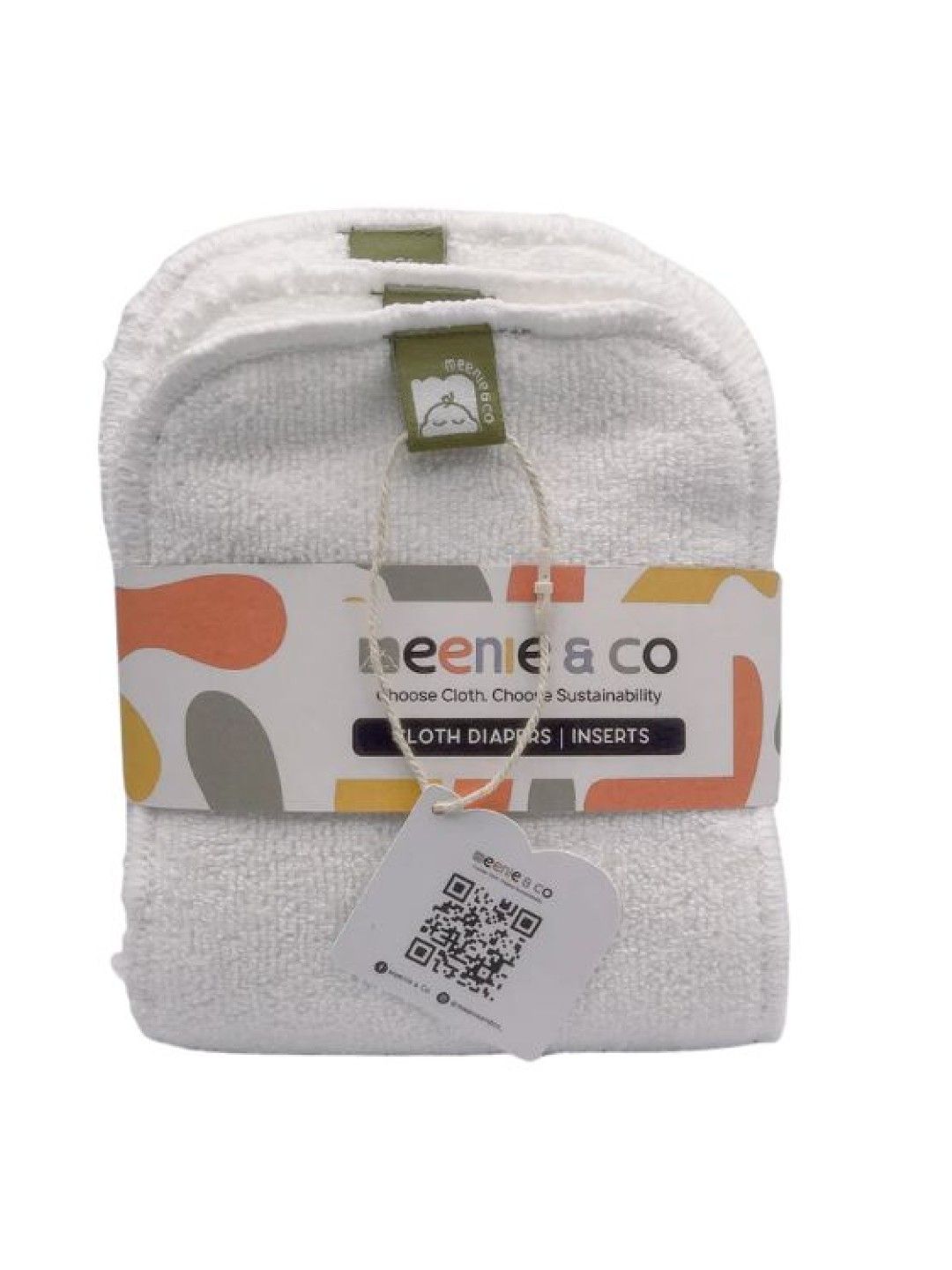 Meenie & Co. Reusable Microfiber Cloth Nappy Inserts (Bundle of 3) (No Color- Image 1)