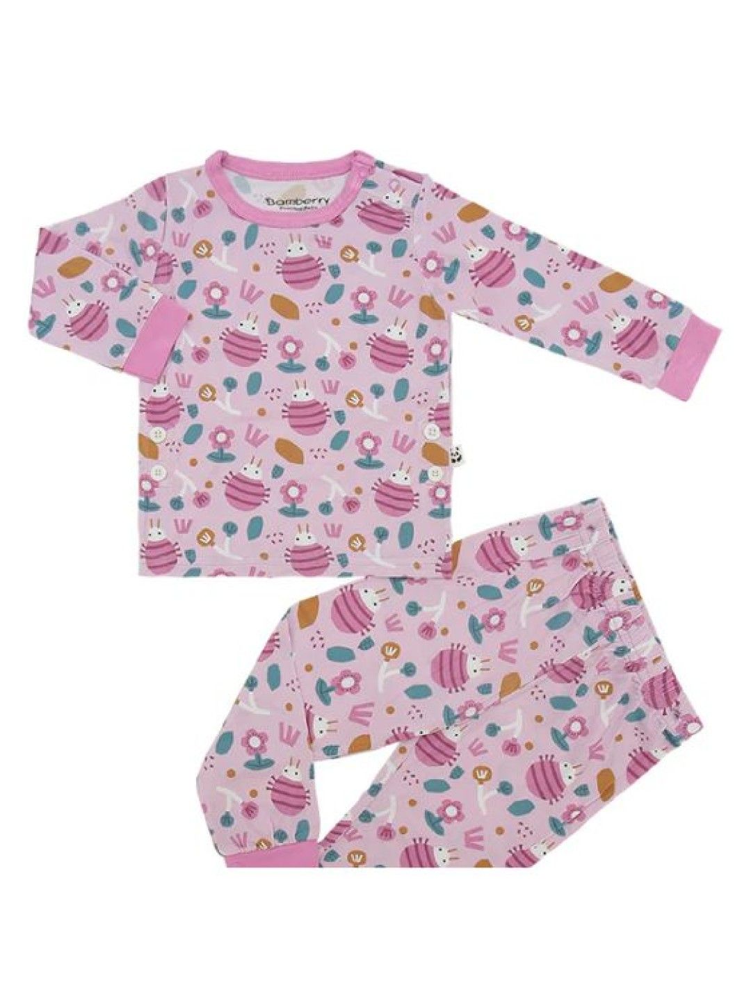Bamberry Baby Long Sleeves Pajama Set - Summer Bugs (No Color- Image 2)