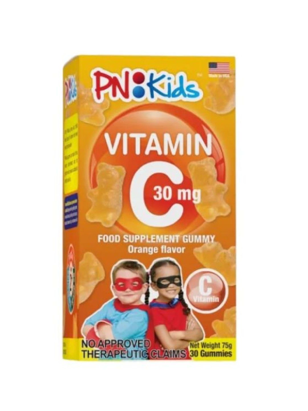 PNKids Vitamin C Food Supplement Gummy Orange Flavor 30s (75g) (No Color- Image 2)