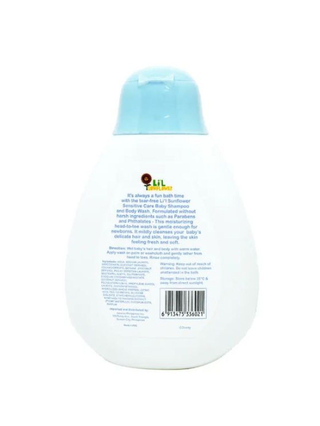 Li'l Sunflower Disney Baby Shampoo and Body Wash Sensitive Care (100ml) (No Color- Image 2)