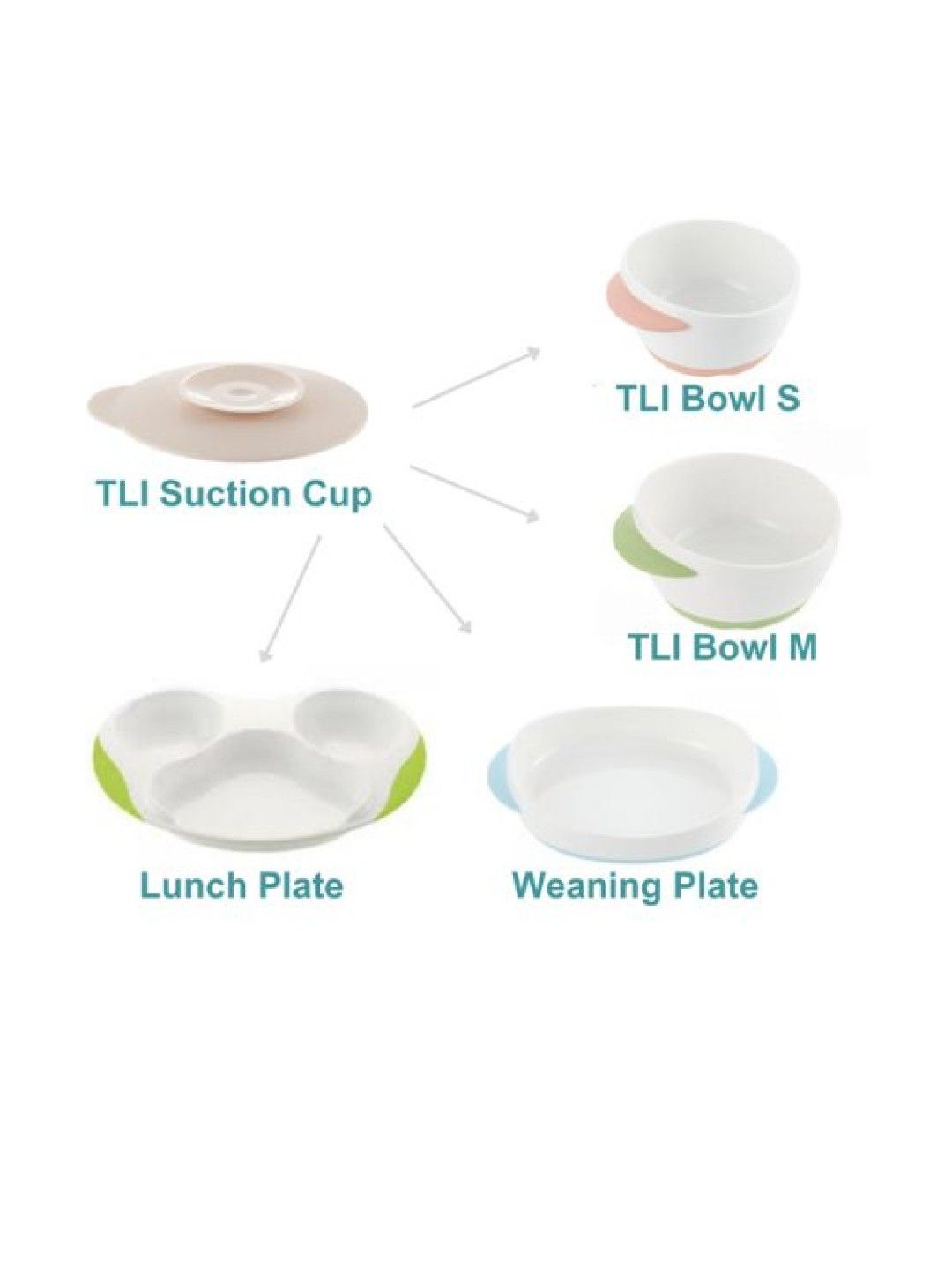Richell TLI Suction Cup for Feeding Bowl and Plate (No Color- Image 2)