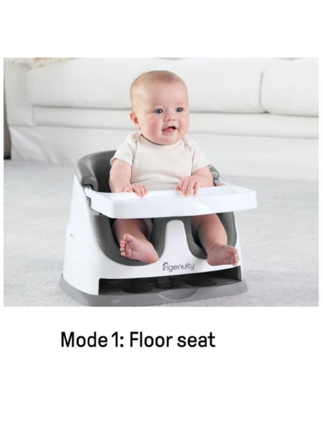 Summer Infant Baby Base 2-in-1 Booster Feeding and Floor Seat (Slate- Image 2)