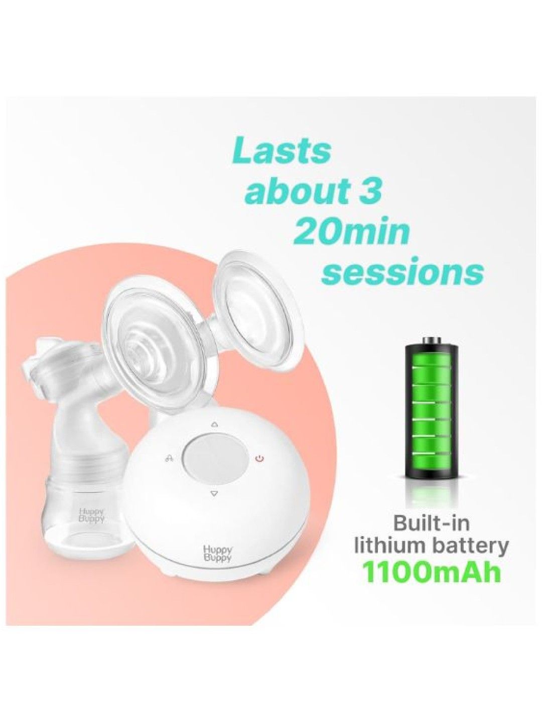 Huppy Buppy Electric Breast Pump Deluxe (No Color- Image 2)