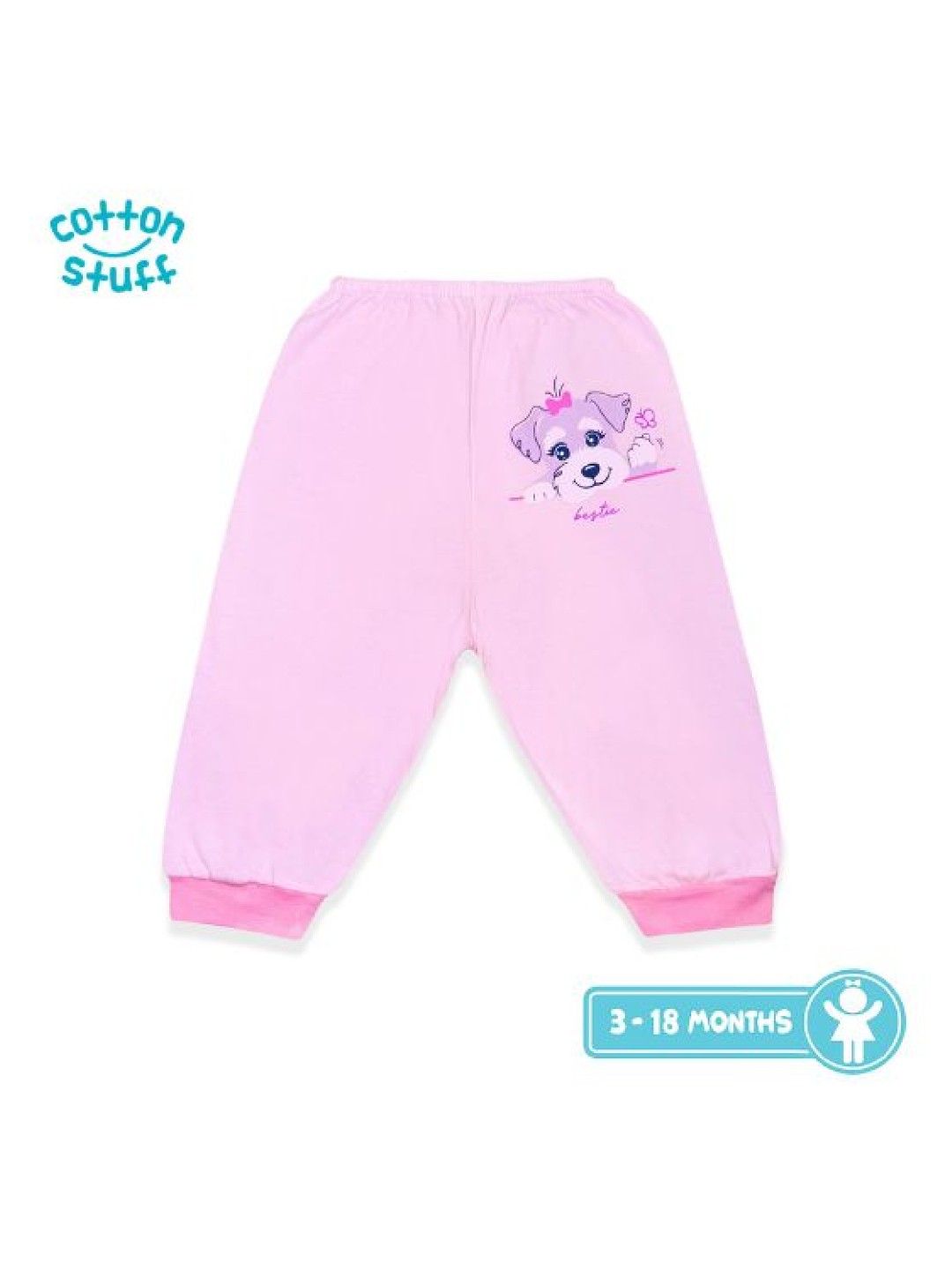Cotton Stuff 3-piece Snap on Bib (Bestie- Girl) (No Color- Image 2)
