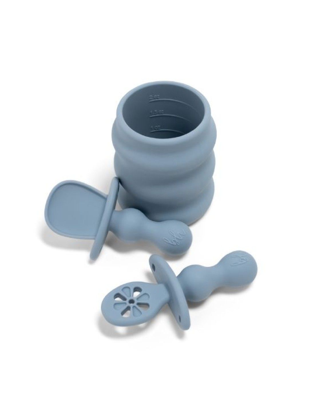 BooginHead Baby Led Weaning Silicone 5-Piece Set (Blue- Image 2)