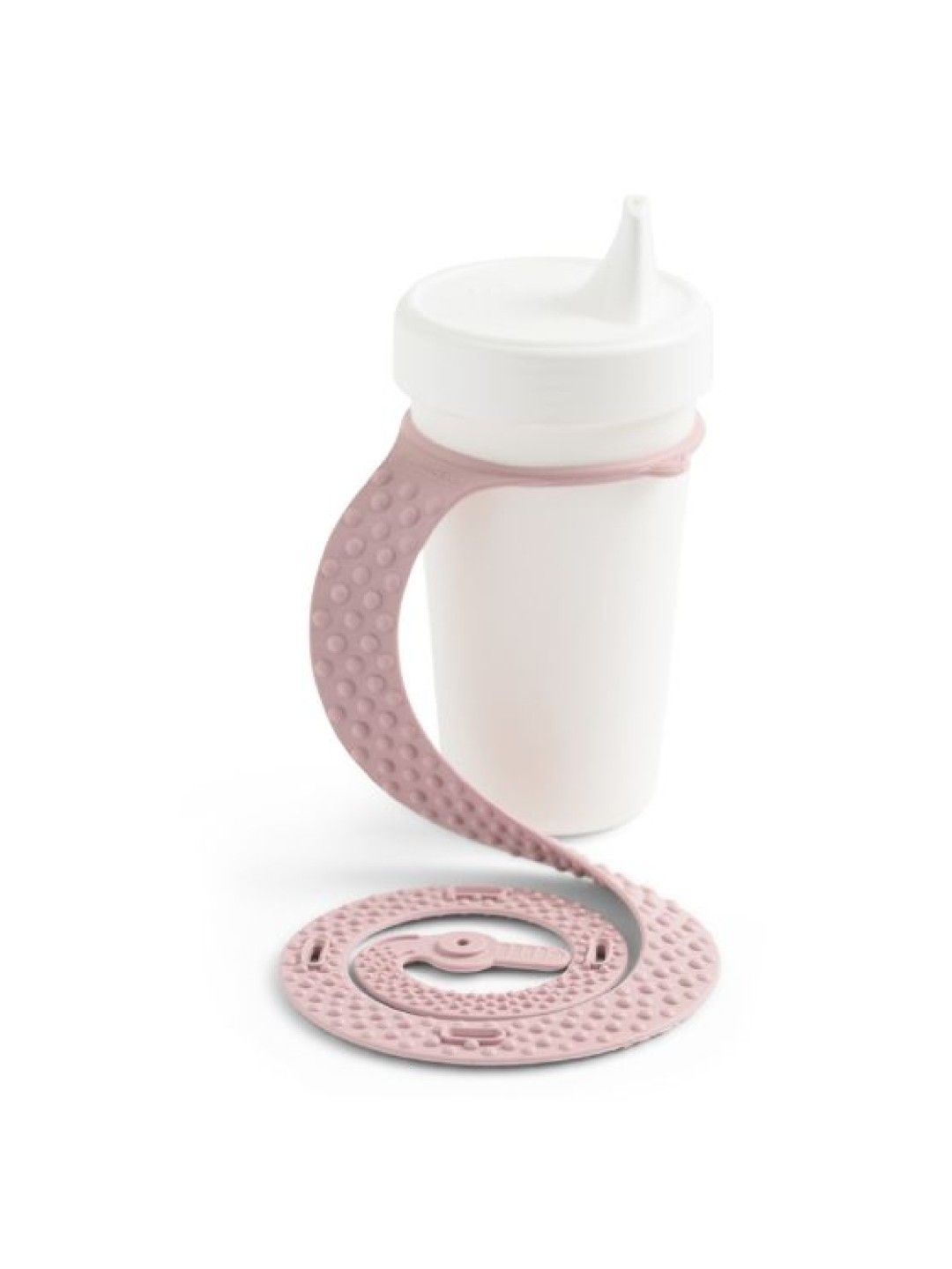 BooginHead SippiGrip Silicone Cup, Bottle & Toy Strap (Rose- Image 2)