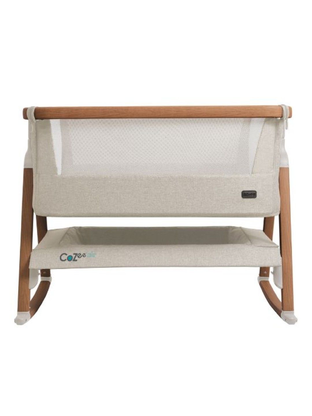 Tutti Bambini Cozee Air Bedside Crib - Scandinavian Walnut/Ecru (No Color- Image 2)