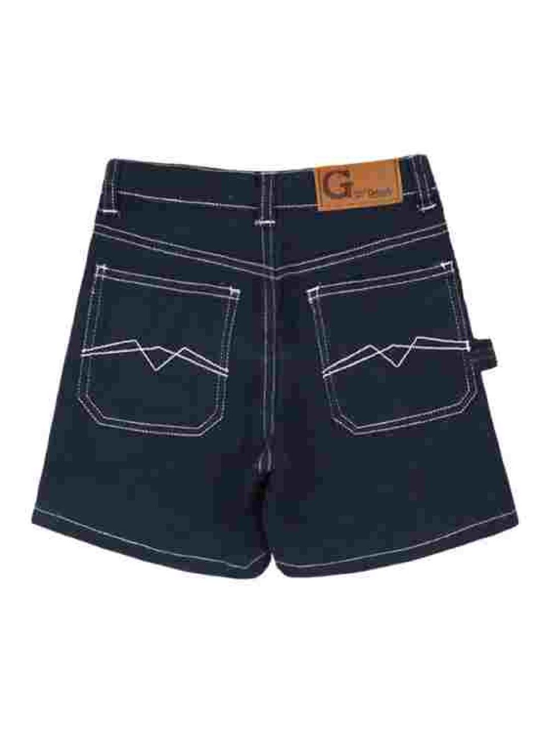 Grizzly Girls Twill Highwaist Short (Navy Blue- Image 2)