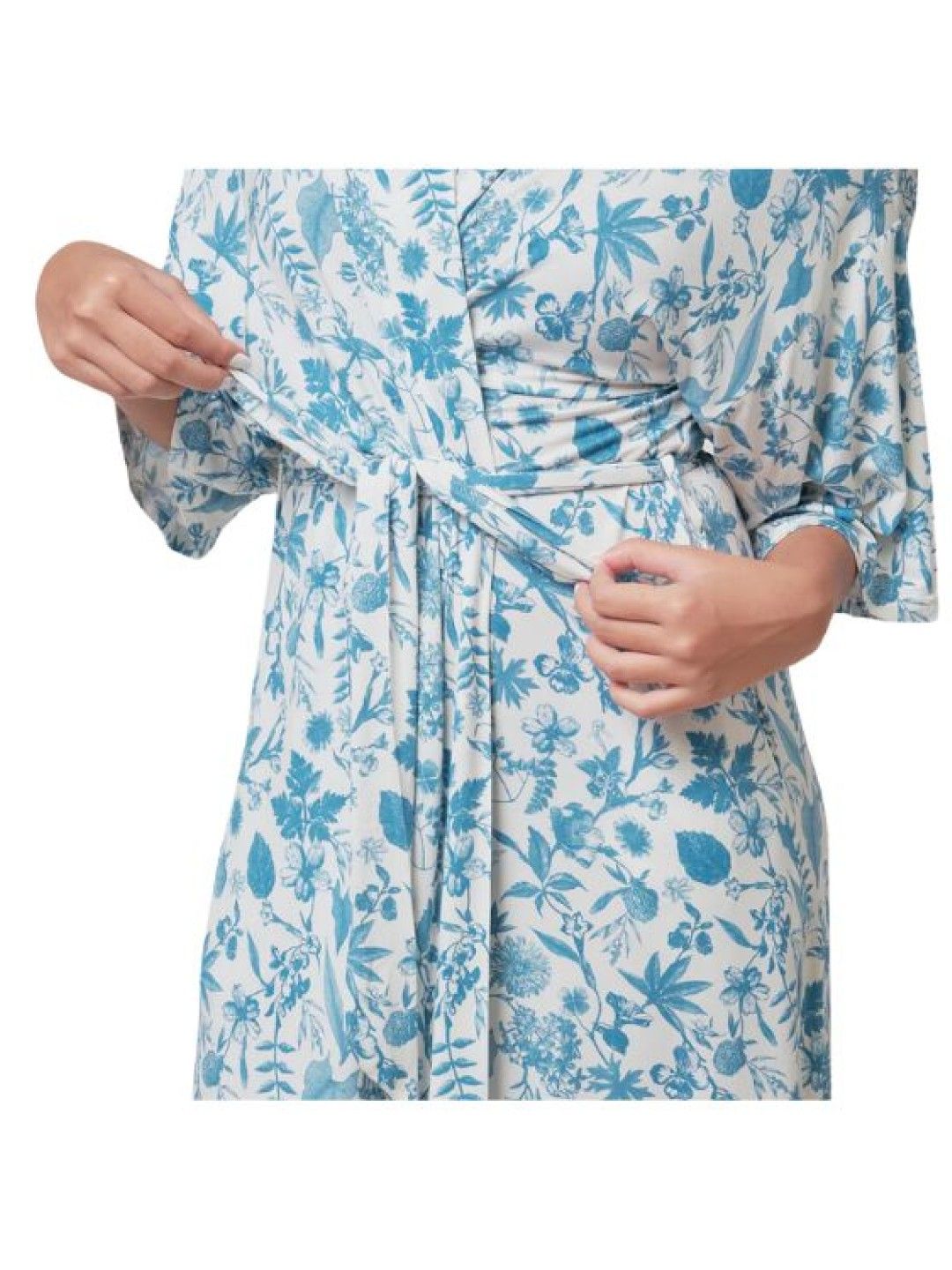 Bamberry Baby Mommy Robe - Toile De Jouy (Floral- Image 2)