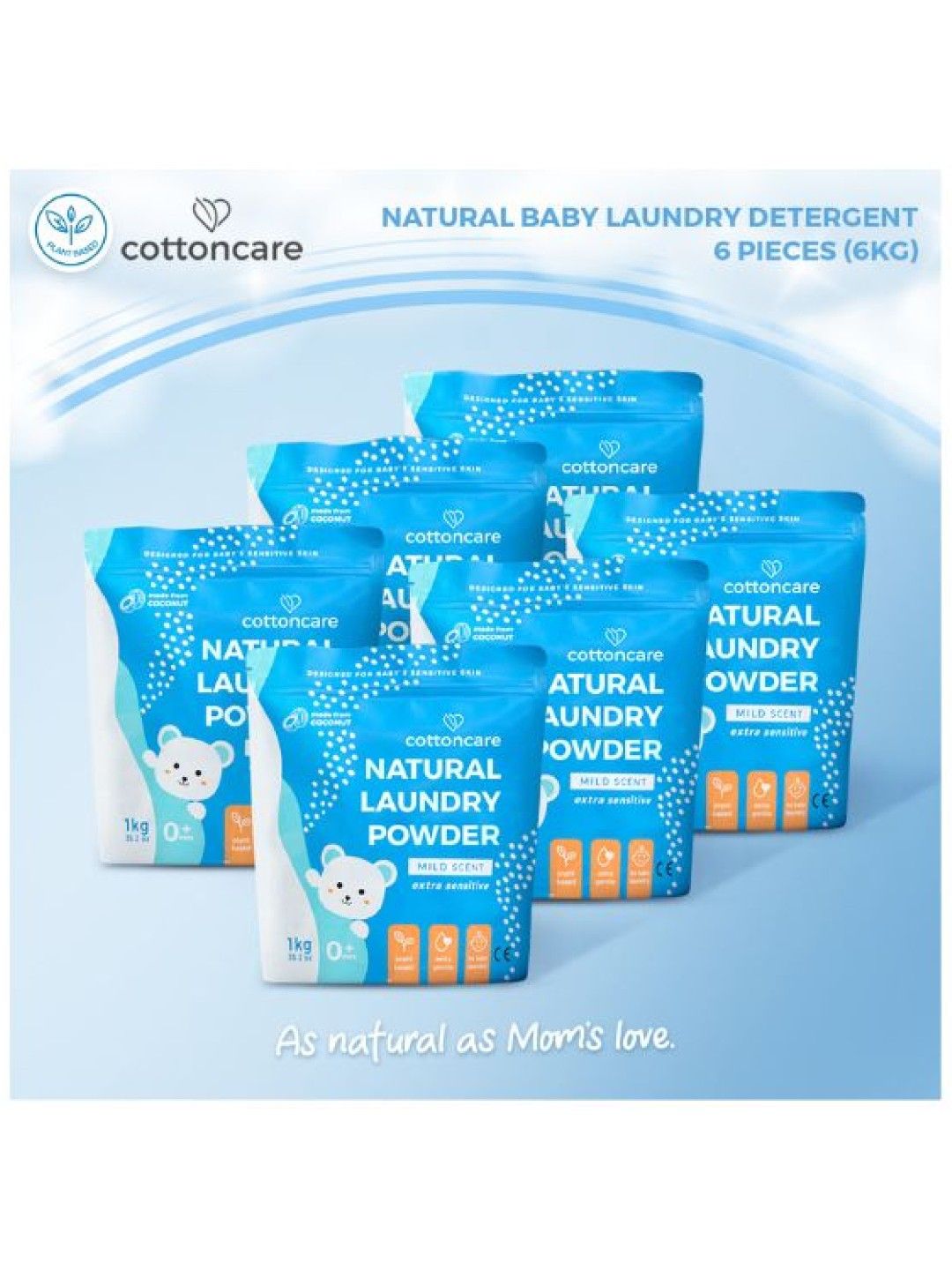 Cotton Central™ Cottoncare™ Non-Toxic Hypoallergenic Baby Laundry Powder Detergent (6 kgs) (No Color- Image 2)
