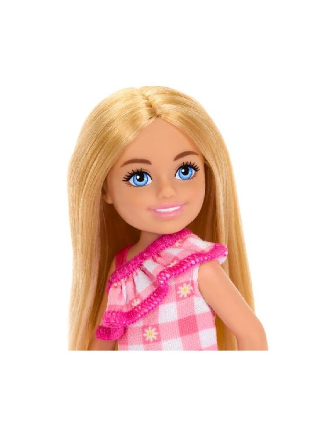 Barbie Chelsea Doll Wearing Removable Checked Dress (No Color- Image 2)