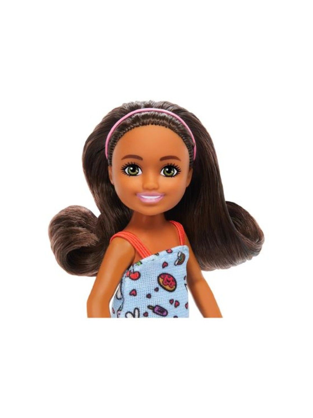 Barbie Chelsea Doll Wearing Removable Blue Dress With Brown Hair (No Color- Image 2)