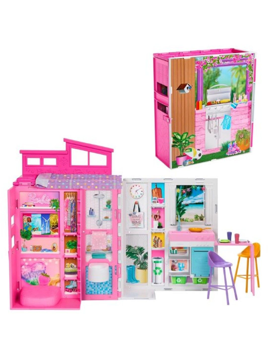 Barbie Doll House Playset Getaway House with Accessories (No Color- Image 1)