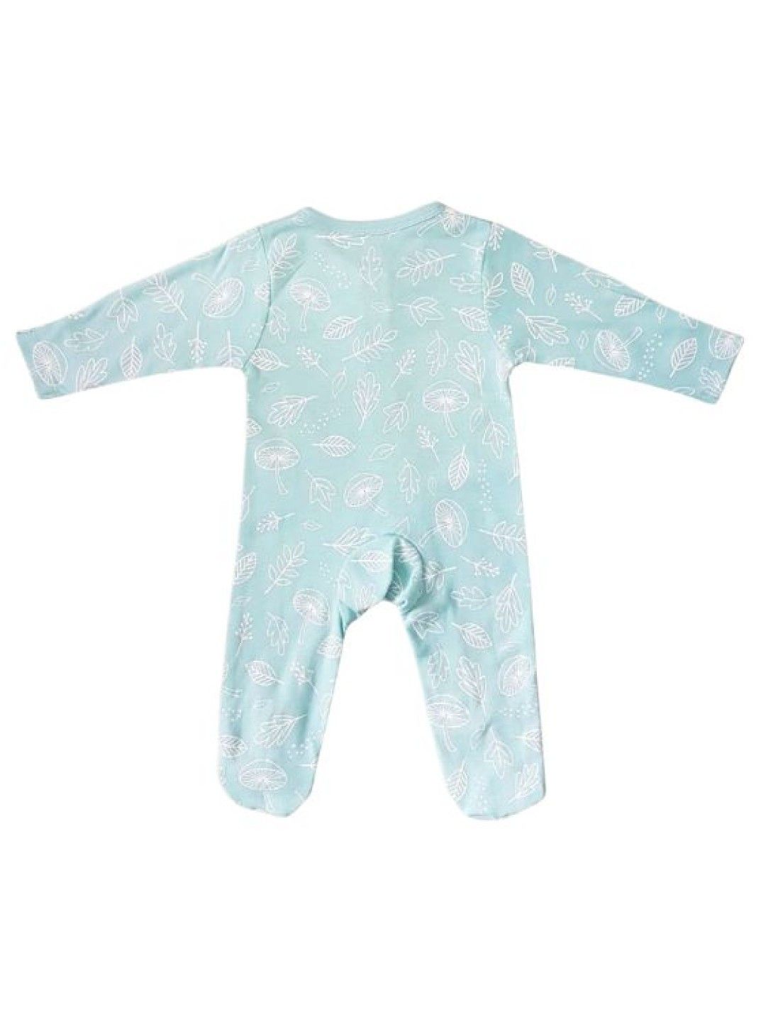 Babysoy Harbor Leaf Zipper Footie (No Color- Image 2)