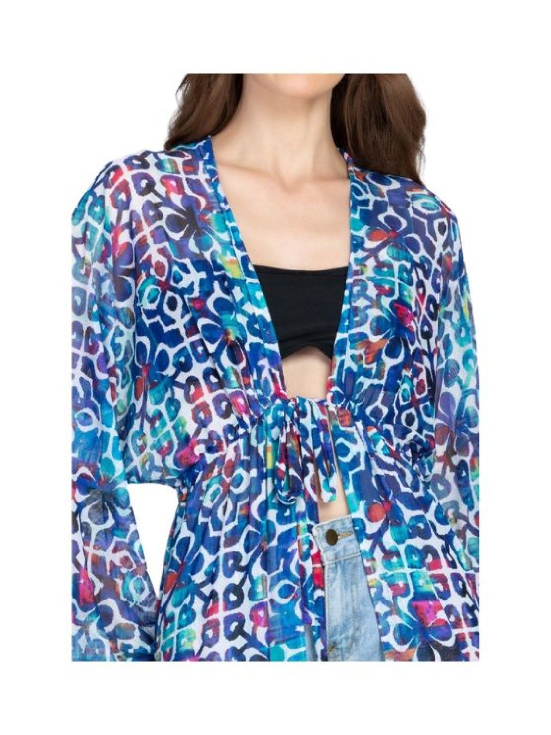 Eve's Chic Jasmine Tiered Kimono Maxi Dress (No Color- Image 2)