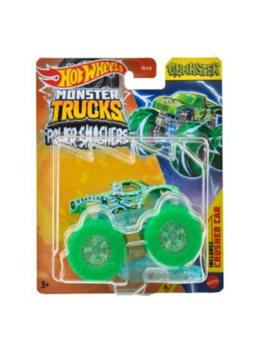 Hot Wheels Monster Trucks 1:64 Diecast - Gunkster (No Color- Image 2)