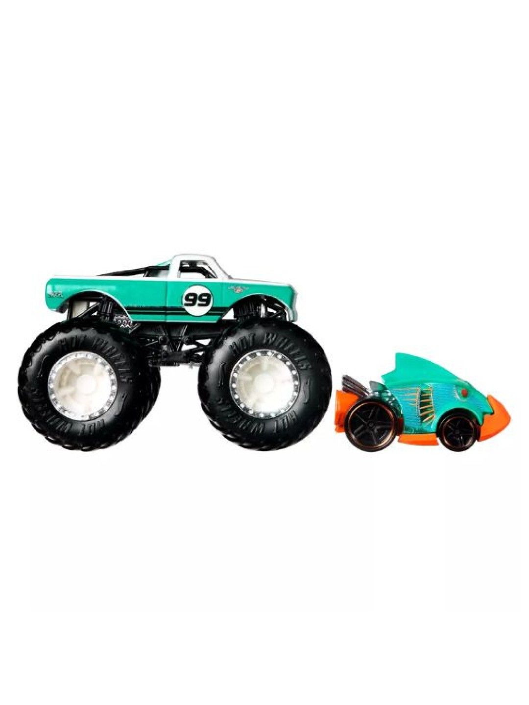 Hot Wheels Monster Trucks 1:64 Truck & Car - Pure Muscle Combo Pack (No Color- Image 2)