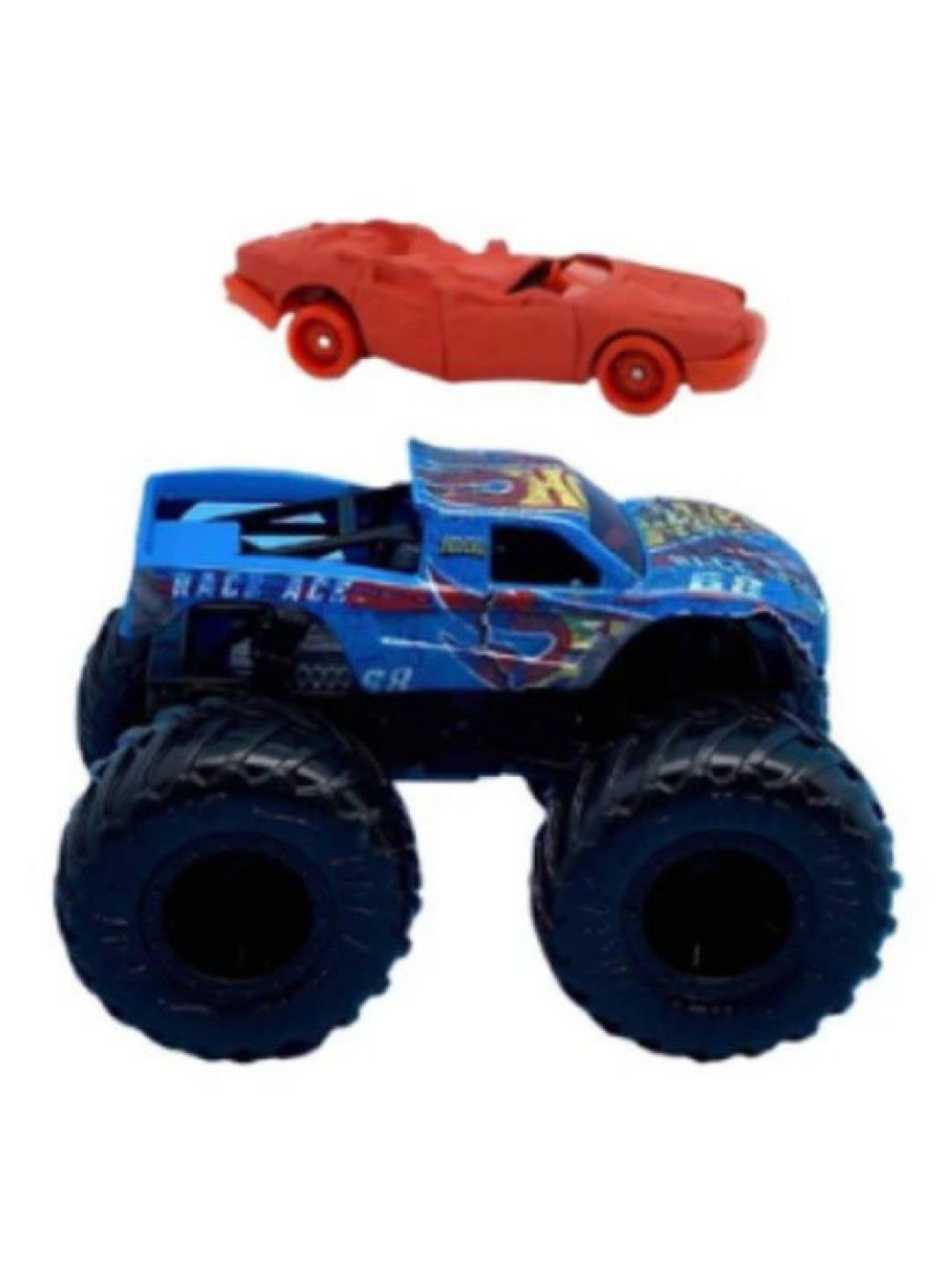Hot Wheels Monster Trucks 1:64 Truck & Car - Race Ace Die-cast Comobo Pack (No Color- Image 1)