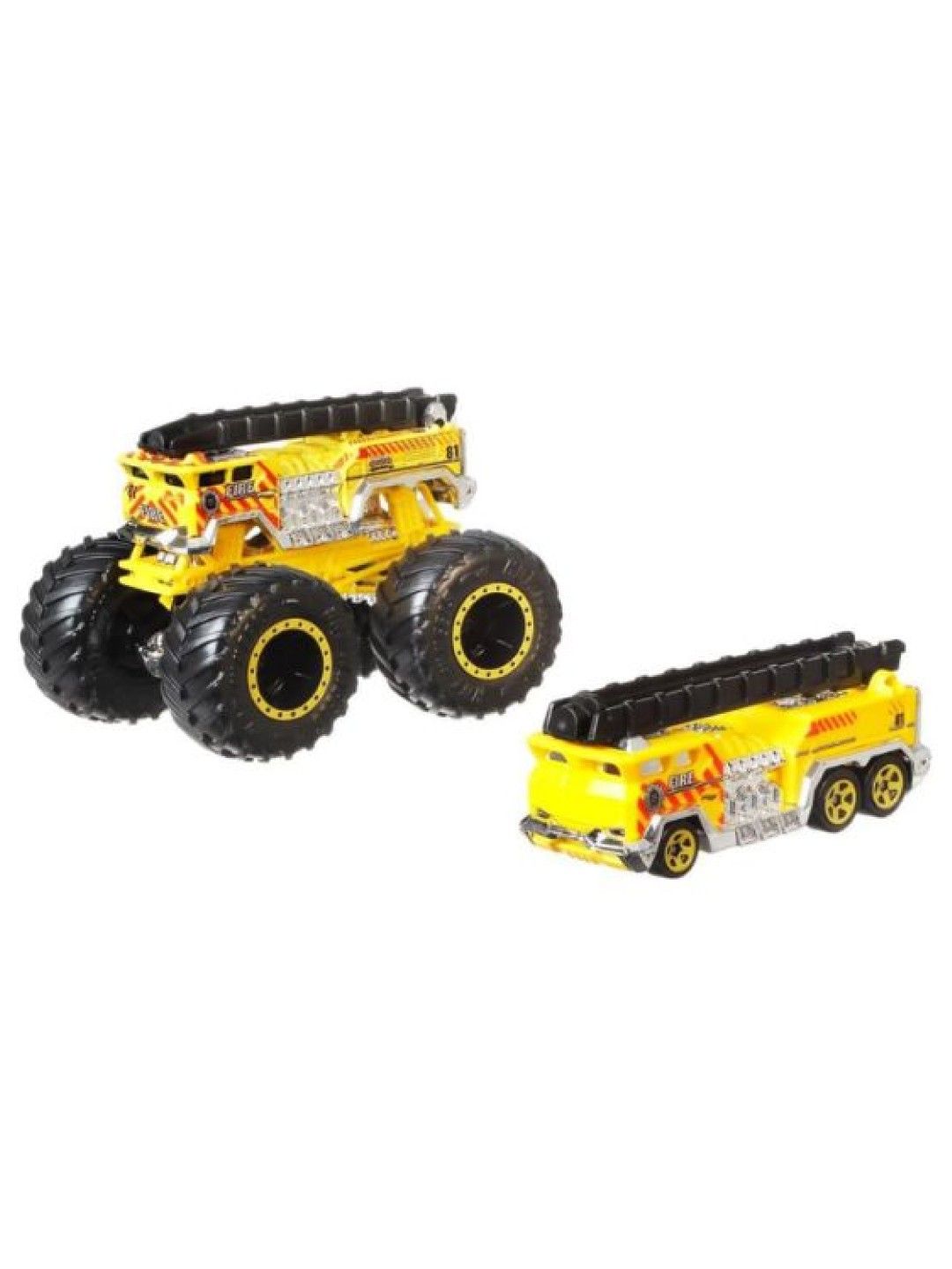 Hot Wheels Monster Trucks 1:64 Truck & Car - 5 Alarm Combo Pack (No Color- Image 1)