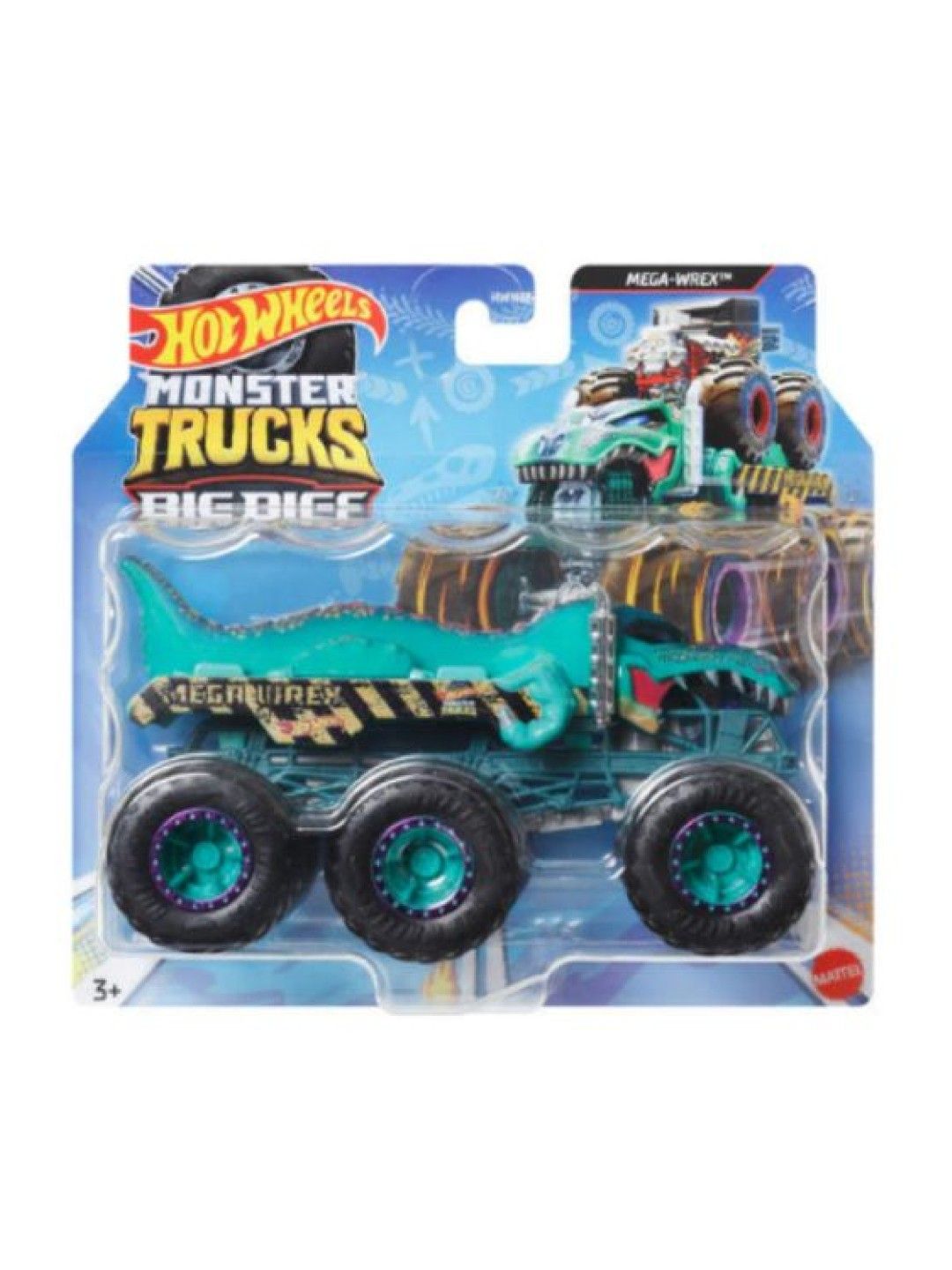 Hot Wheels Monster Trucks Big Rig 1:64 Diecast - Mega Wrex (No Color- Image 2)