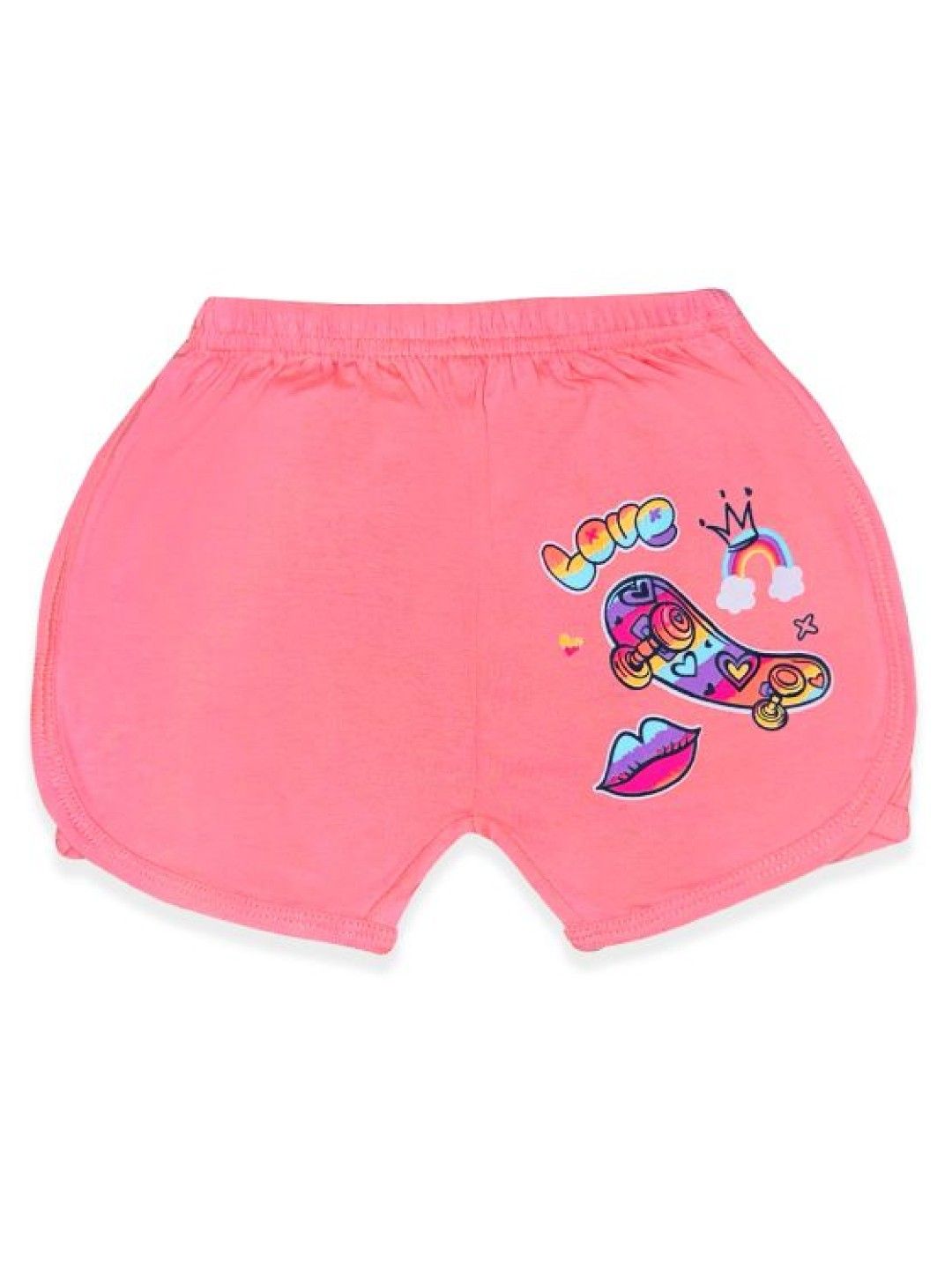 Cotton Stuff 3-piece Girly Shorts (Skateboard - Girl) (No Color- Image 2)