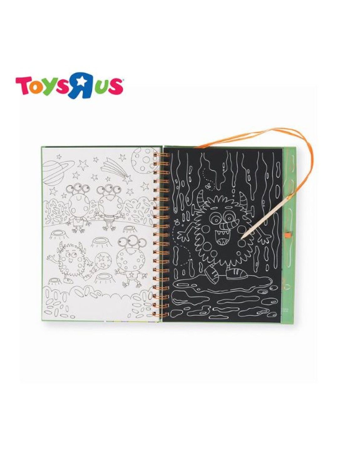 Toys R Us Creation Nation Scratch Book - Aliens and Monsters (No Color- Image 2)