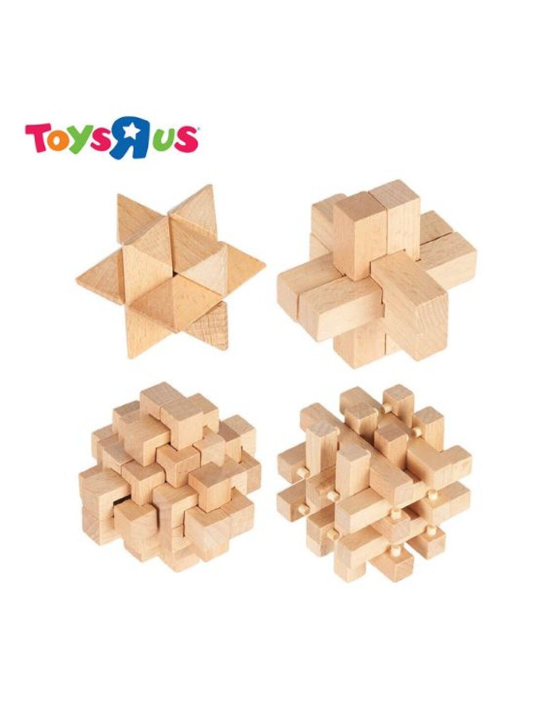 Toys R Us Play Pop Wooden Brain Benders Strategy Game (No Color- Image 1)