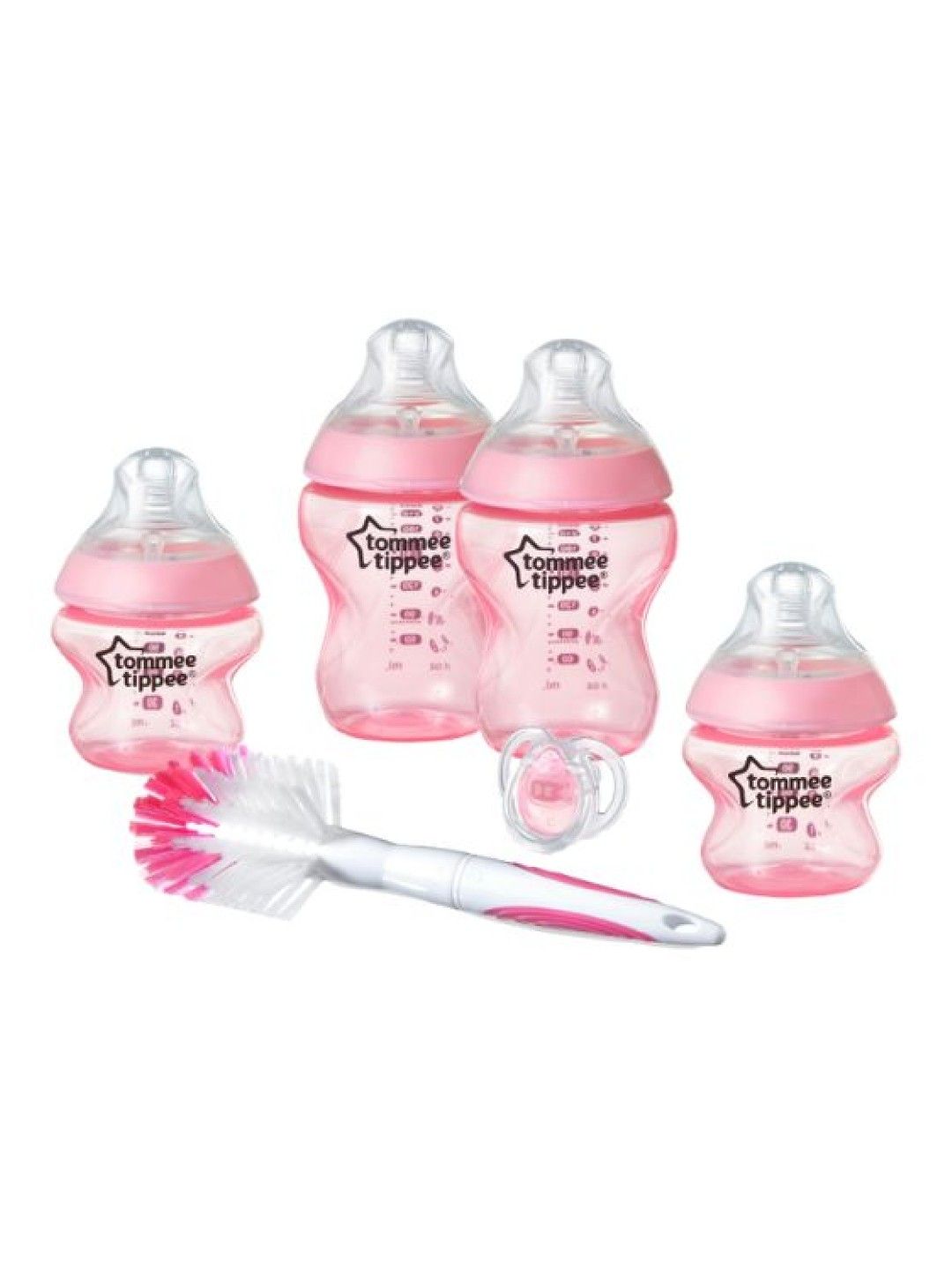 Tommee Tippee Closer to Nature PP Newborn Feeding Bottle  Set (6pc set) - Pink (No Color- Image 2)