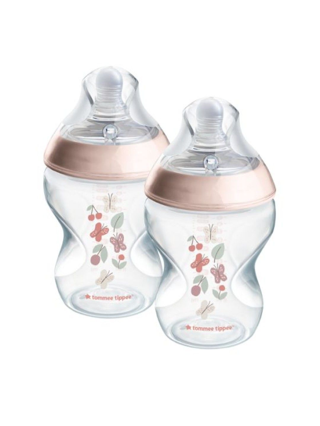 Tommee Tippee Natural Start PP Decor Feeding Bottle 260ml (2-pack) - Pink (No Color- Image 2)